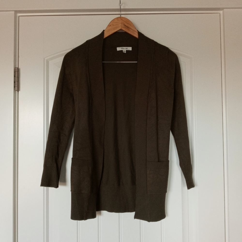 Olive Green Cardigan